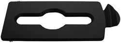 Rubbermaid gesloten deksel zwart t.b.v. Slim Jim^