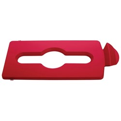 Rubbermaid deksel rest rood t.b.v. Slim Jim^