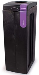Bonton Original Statiegeld met Open Inwerpopening 70L zwart paars PP 100% recyc