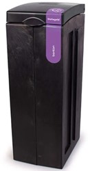 Bonton Original Statiegeld met Dichte Deksel 70L zwart paars PP 100% recyc