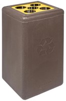 Brickbin Circulaire Bekerbak 65L bruin, geel gerecycled koffiedik Cups