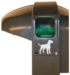 Afvalbak Cibeles 50L grijs HDPE met cass.hondenpoepzakjes
