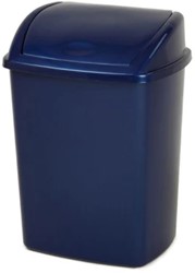 Afvalbak 15L blauw PP met Swing deksel