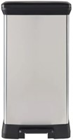 Curver Pedaalemmer Decobin 23+23L zilver, zwart Recycled Plastic Duo-3
