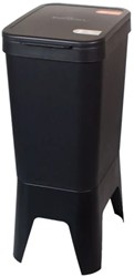 BonTon Circubin 20+20L antraciet Recycled PP met deksel