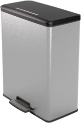 Curver Pedaalemmer Decobin 26+26L zilver, zwart Duo