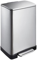 EKO E-Cube pedaalemmer 40L mat RVS RVS Plastic