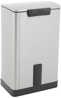 EKO E-Cube pedaalemmer 40L mat RVS RVS Plastic-2