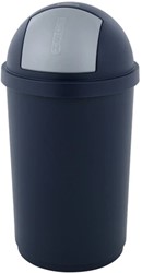 Curver Push BulletBin 50L blauw, zilver PP