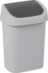 Curver Mistral Swing Afvalbak 10L grijs Plastic