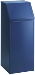 Afvalverzamelaar 70L blauw Staal
