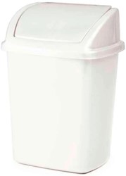 Afvalbak swing 4,45L wit PP