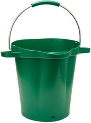 Vikan hygiene emmer 20L groen 56922 met RVS hengsel en grepen