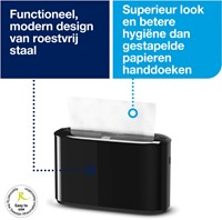 Tork Xpress handdoekdispenser H2 Elevation zwart 552208 multifold countertop-2