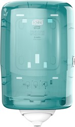 Tork Reflex boxpapierdispenser M3 wit/turqoise 473167 centerfeed sheet by sheet