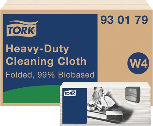 Tork Heavy Duty reinigingsdoek W4 Premium wit 930179 1lgs. 10.5 x35.5cm Doos 420 st-2