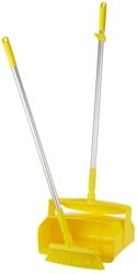 Vikan hygiene veger en blik 25x35cm geel 56656 steel 84cm