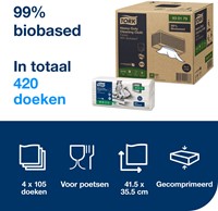 Tork Heavy Duty reinigingsdoek W4 Premium wit 930179 1lgs. 10.5 x35.5cm Doos 420 st-3
