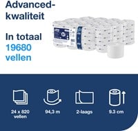 Tork Coreless toiletpapier T7 Advanced wit 472630 2lgs. 94.3m. Pak 24x820 vel-3