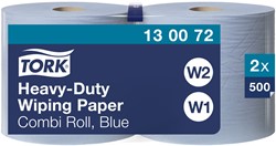 Tork Heavy Duty poetspapier W1/W2 Advanced blauw 130072 2lgs. 170m.x23,5cm Pak 2 rol