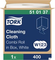 Tork Reinigingsdoek Wit W1/W2/W3 – Multifunctioneel en Sterk – 510137