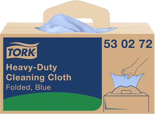 Tork Heavy Duty werkdoek W7 Premium 1lgs. blauw 530272 35,5x42,5cm Handybox 180 doek-2