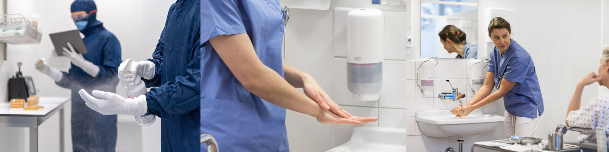 Gezondheidszorg - desinfectie - overzicht 