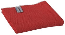 Vikan Basic microvezeldoeken 40x40cm rood 691144 ^ Pak 5 stuks