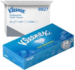 Kleenex facial tissue standaard wit 8827 2lgs. 20x20.6cm Ds 24x100vel