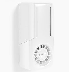 V-Air Flow luchtverfrisser dispenser wit Excl. vulling en 2 C-celbat.