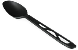 Herbruikbare lepel CPLA bio, zwart 160mm Zak 100 stuks