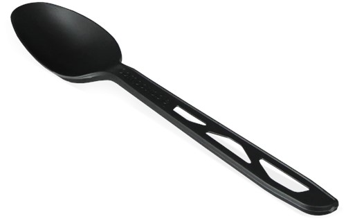 Herbruikbare lepel CPLA bio, zwart 160mm Zak 100 stuks