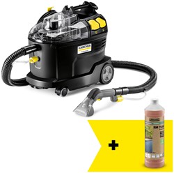 Karcher Puzzi 8/1 Go!Further Tapijtreiniger zwart  Inclusief reinigingsmiddel 1L